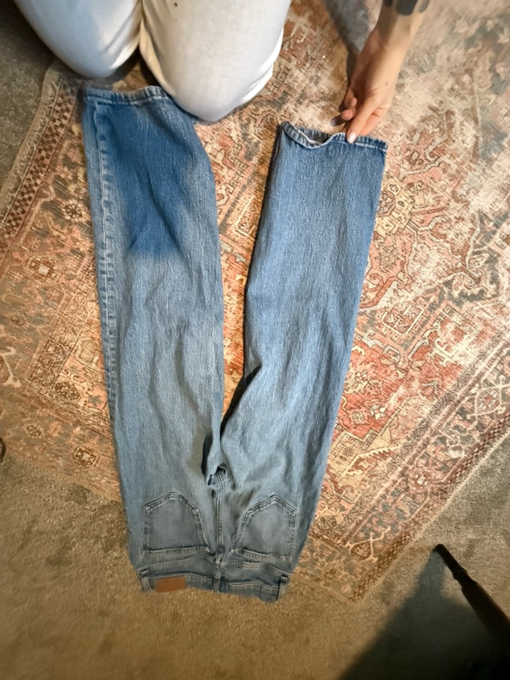 Madewell vintage straight Classic Women's Blue Denim Jeans 27 Leg - Picture 4 of 4